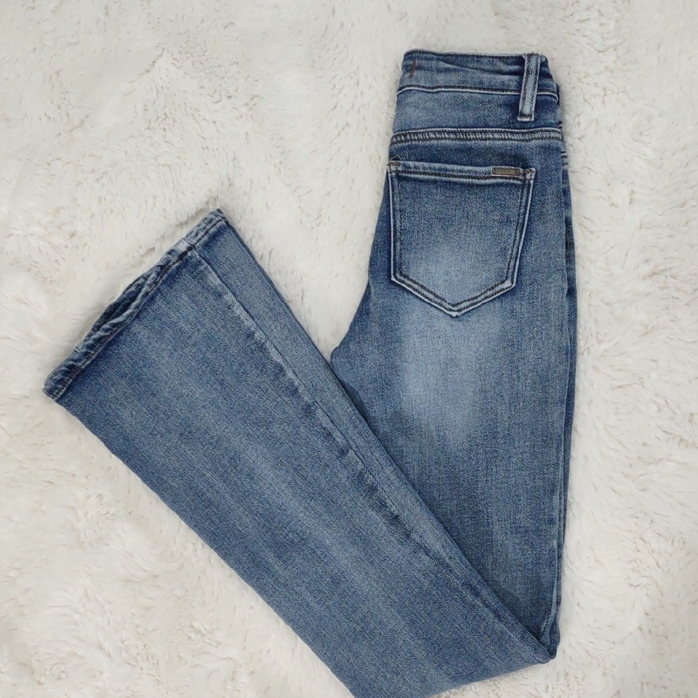 DISCLOSURE Blue Flare Wide Leg Jeans - Picture 16 of 16